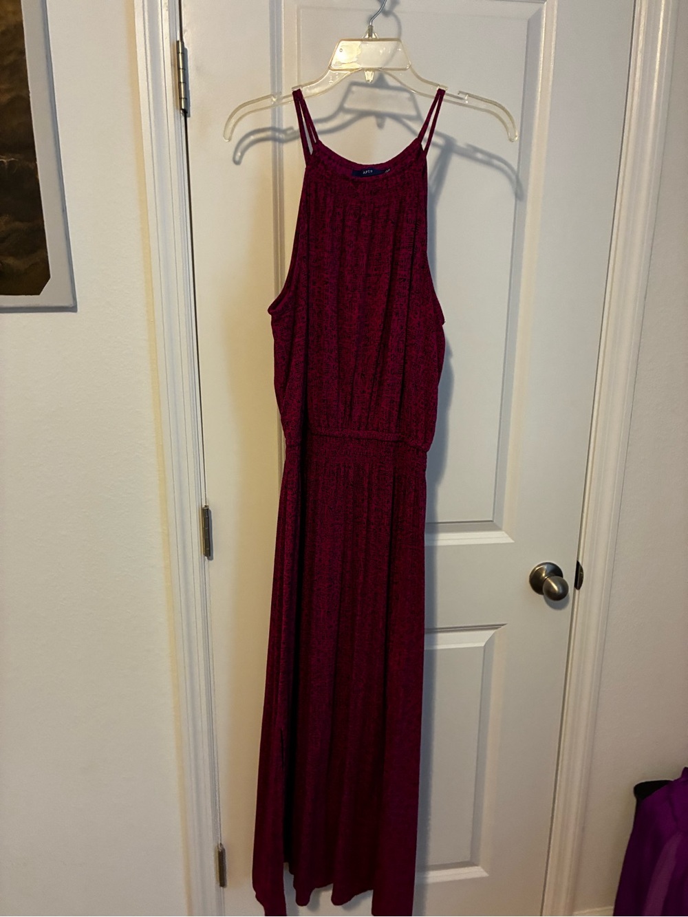 Apt. 9 Sleeveless Halter Maxi Dress in pink